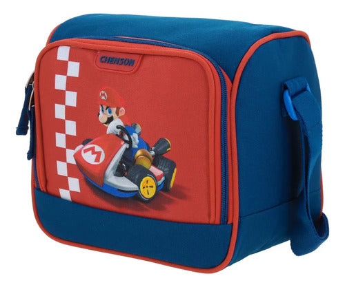 Lonchera Escolar Termica Chenson Mario Bros Brife Bicolor Estampado