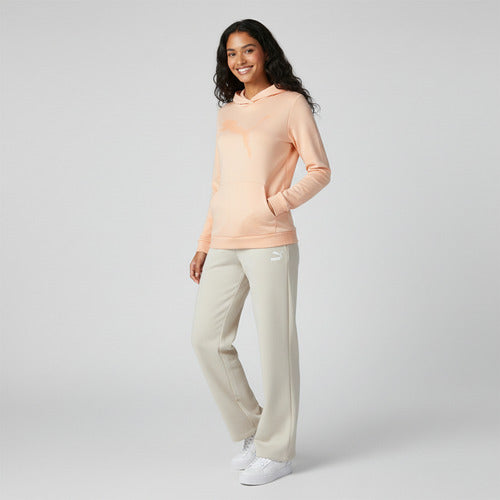 Sudadera Puma Urban Sports Big Cat Dama 59404563 Uso Diario M Melón Lisa
