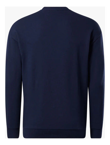 Sudadera Reebok Cl F Vector Crew Caballero Gs9127 Original Xl Azul Marino