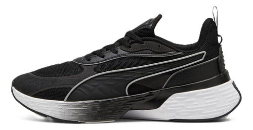 Tenis Puma Softride Sway Chase Unisex En Tendencia Original Negro Lisa 27.5 Mx