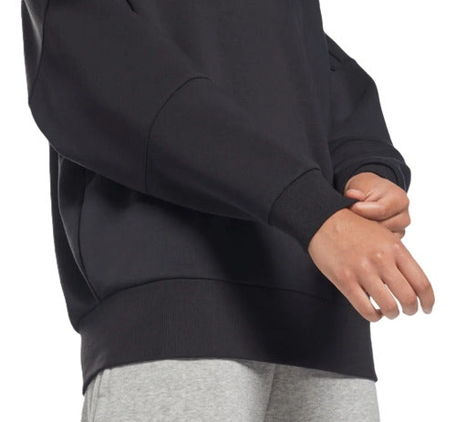 Sudadera Reebok Lux Oversized Hoodie Dama 100012005 Original Xs Negro