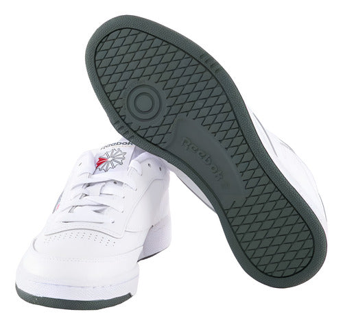 Tenis Reebok Club C 85 Caballero 100039280 Cómodo Original Blanco Lisa 25.5 Mx