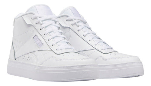 Tenis Reebok Court Advance Gz9614 Comodo Original Moda Color Blanco Blanco Lisa 23 Mx
