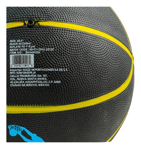 Balon De Basquetbol Shaq Negro Shaq0206 Original Moda Negro