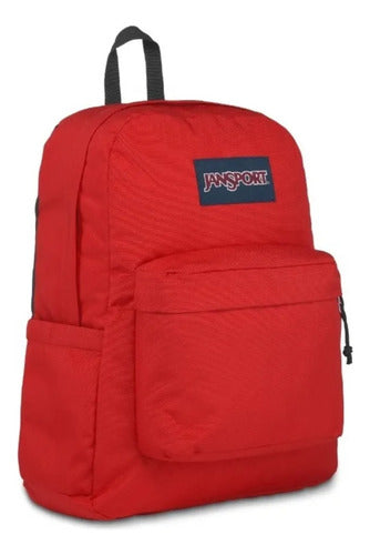 Mochila Jansport Superbreak Unisex Moda Urbana Rojo Lisa