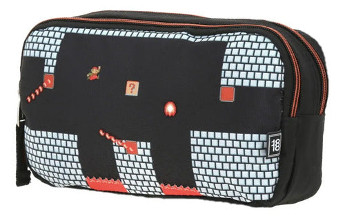 Lapicera Estuche Chenson Mario Bros Fuego Negro Lisa