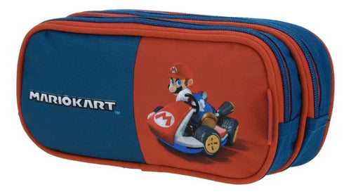Lapicera Estuche Escolar Chenson Mario Bros Brife Bicolor Lisa