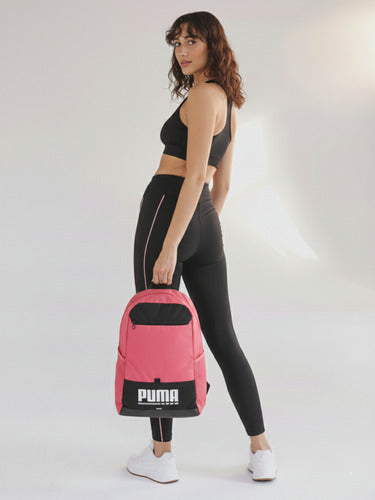 Mochila Puma Plus Backpack 09034604 Original Dep. Escolar Fucsia Lisa