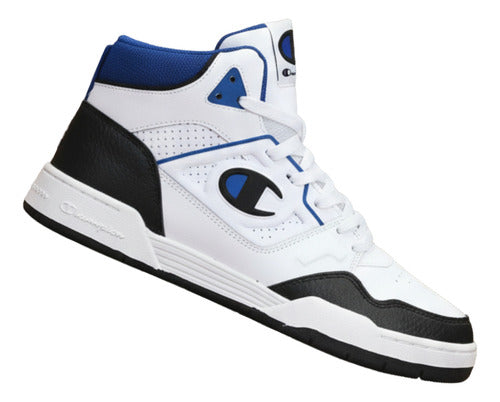 Tenis Tipo Bota Champion 5 On 5 Hi Dama Ca102126y Tendencia Original Urbano Blanco Lisa 22.5 Mx