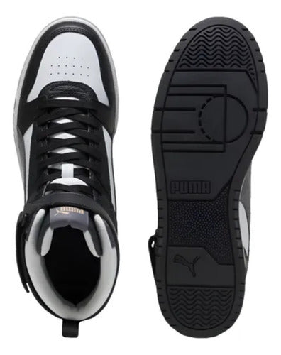 Tenis Tipo Bota Puma Rbd Game Caballero 38583932 Orig Moda Blanco/azul Lisa 28.5 Mx