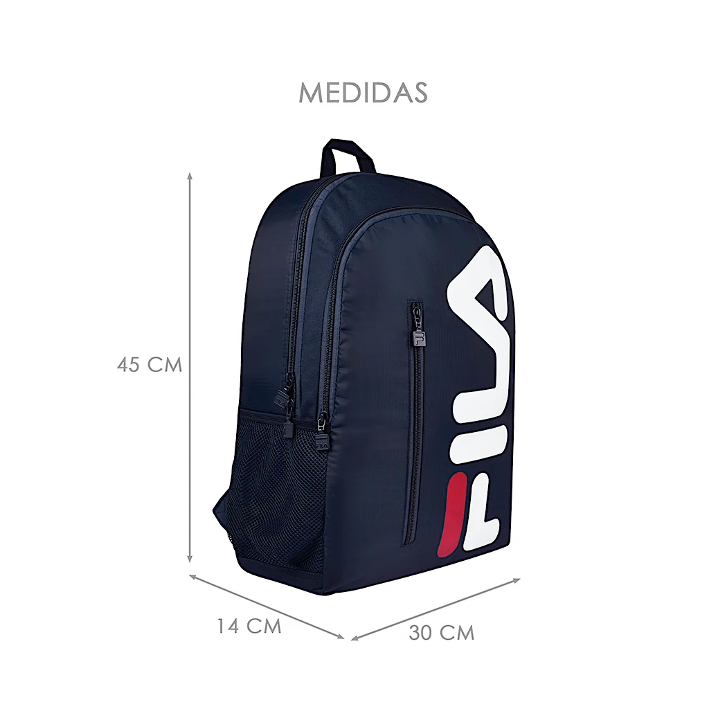 Mochila Fila Letter Azul Casual Backpack Azul Marino