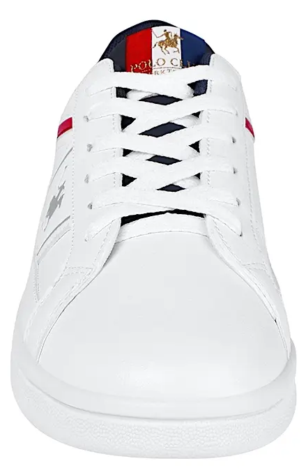 Tenis Polo Club Hom010bco York Team Comodo Original Moda Blanco Lisa 27.5 Mx