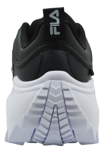 Tenis Fila Twister, Look Y Estilo Original Negro Lisa 23 Mx