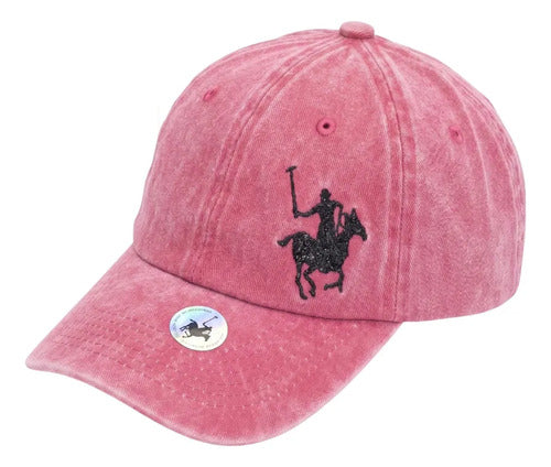 Gorra Polo Club Yorkshire Unisex, Original Ajuste Perfecto Vino Unitalla Lisa