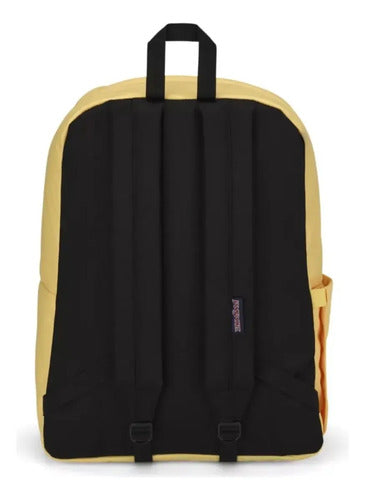 Mochila Jansport Superbreak Unisex, Práctica Con Gran Estilo Amarillo Pastel Lisa