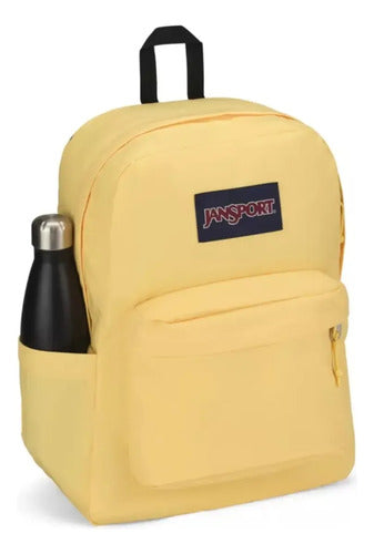 Mochila Jansport Superbreak Unisex, Práctica Con Gran Estilo Amarillo Pastel Lisa