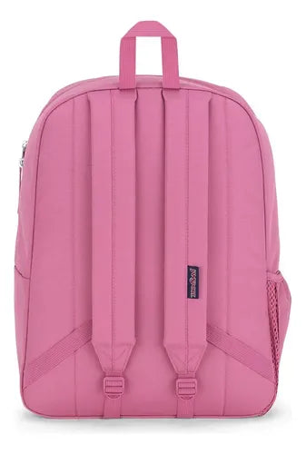 Mochila Jansport Cross Town Dama, Espaciosa Y Versátil Rosa Chicle Lisa