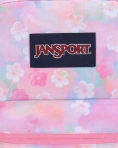 Mochila Jansport Cross Town Neon Daisy, Street Style Rosa Neón Lisa