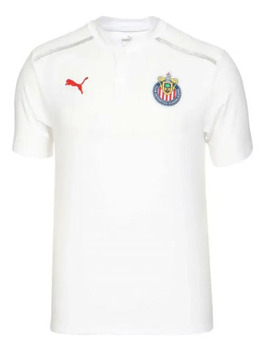 Playera Puma Club Deportivo Guadalajara Caballero, Fútbol Blanco Lisa M