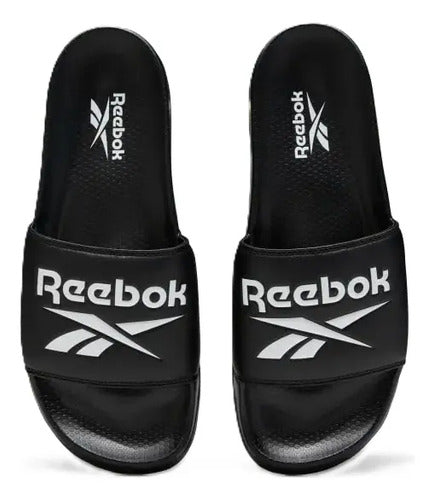 Sandalias Reebok Classic Slid Dama Cómodas Originales Negro Lisa 23 Mx