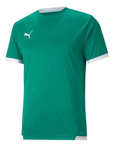 Playera Puma Teamliga Jersey Caballero, Comodidad Deportiva Esmeralda