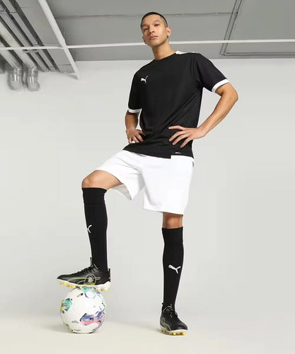 Playera Fútbol Puma Teamliga Jersey, Entrenamiento Negro Lisa L