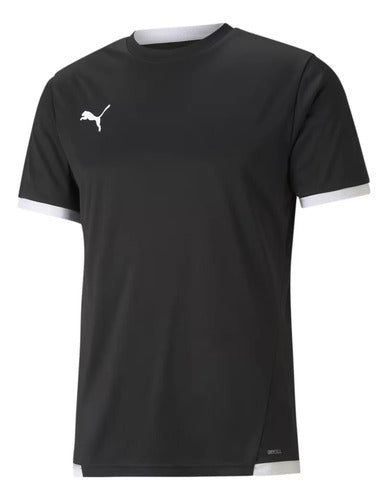 Playera Fútbol Puma Teamliga Jersey, Entrenamiento Negro Lisa M