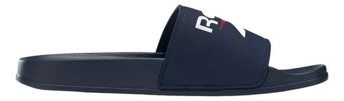 Sandalias Reebok Fulgere Slide Caballero, Confortables Azul Marino Lisa 27 Mx