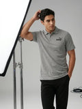 Playera Puma Essentials Pique Polo Caballero, Moda Casual Gris Lisa S