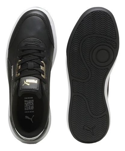 Tenis Puma Tori Metallic Shine Casual Original Moda Negro Lisa 26.5 Mx