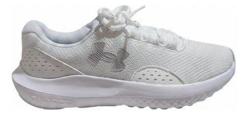 Tenis Under Armour Charged Surge 4 Dama Running Deportivos Blanco Lisa 5.5 Mx