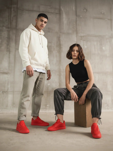 Tenis Puma Caven Dime Unisex Icónico Rojo Lisa 27 Mx