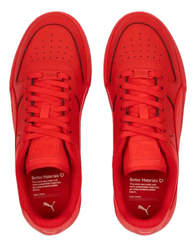 Tenis Puma Caven Dime Unisex Icónico Rojo Lisa 27.5 Mx
