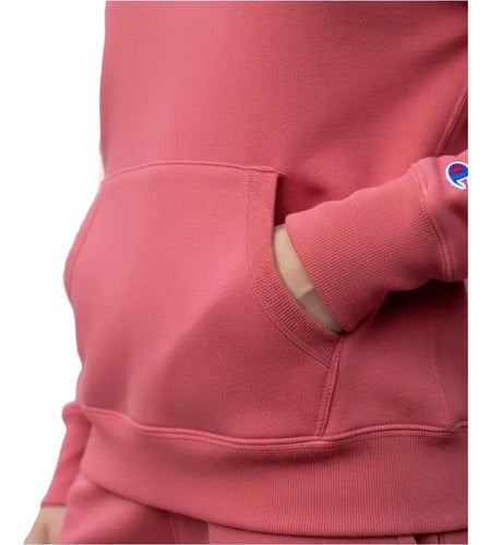 Sudadera Champion Dama Episs23s14w3 Clásica De La Moda Xs Rosa Lisa