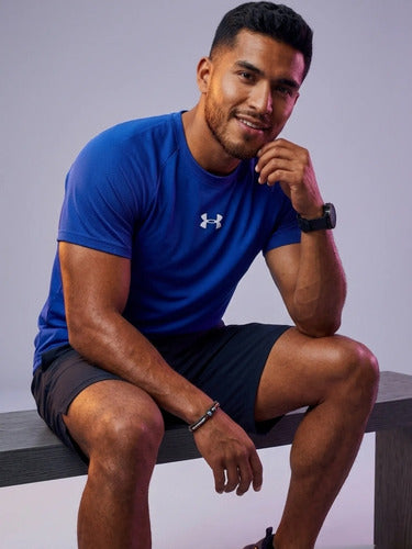 Playera Under Armour Caballero Original Confortable Azul Rey Lisa S