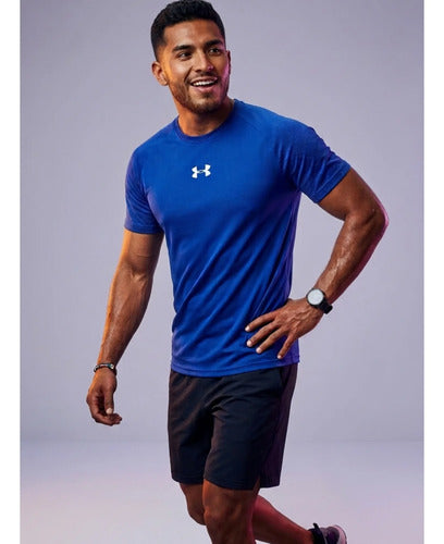 Playera Under Armour Caballero Original Confortable Azul Rey Lisa S