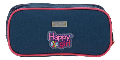 Lapicera Estuche Chenson Happy Girl Estar Bicolor Estampado