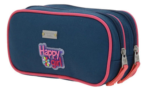 Lapicera Estuche Chenson Happy Girl Estar Bicolor Estampado