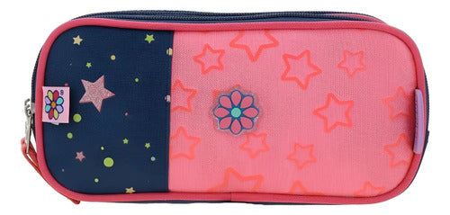 Lapicera Estuche Chenson Happy Girl Estar Bicolor Estampado