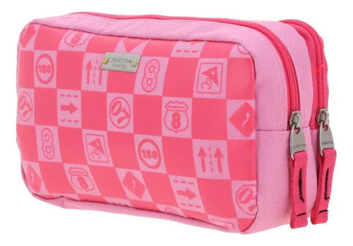 Lapicera Doble Chenson Peach Mario Bros Gogo Rosa Estampado