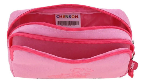 Lapicera Doble Chenson Peach Mario Bros Gogo Rosa Estampado