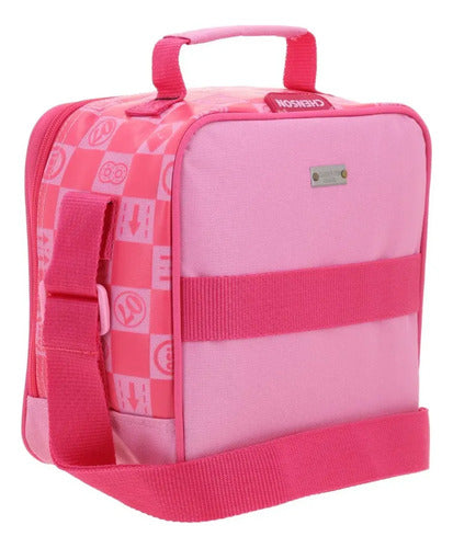 Lonchera Térmica Chenson Peach Mario Bros Gogo Rosa Estampado
