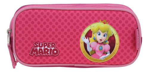 Lapicera Escolar Chenson Mario Bros Peach Barb Rosa Púa