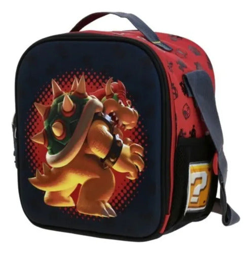 Lonchera Escolar Mario Bros Bowie Bicolor Estampado