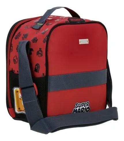 Lonchera Escolar Mario Bros Bowie Bicolor Estampado