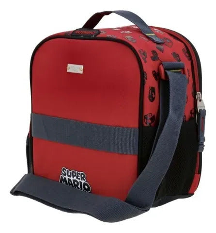 Lonchera Escolar Mario Bros Bowie Bicolor Estampado