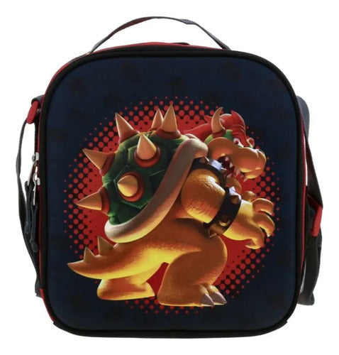 Lonchera Escolar Mario Bros Bowie Bicolor Estampado