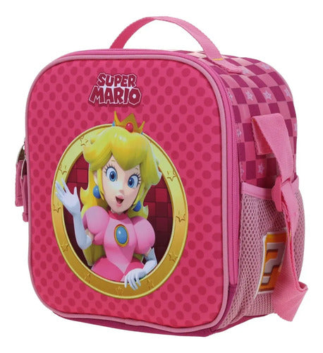 Lonchera Térmica Chenson Mario Bros Barb Rosa Estampado