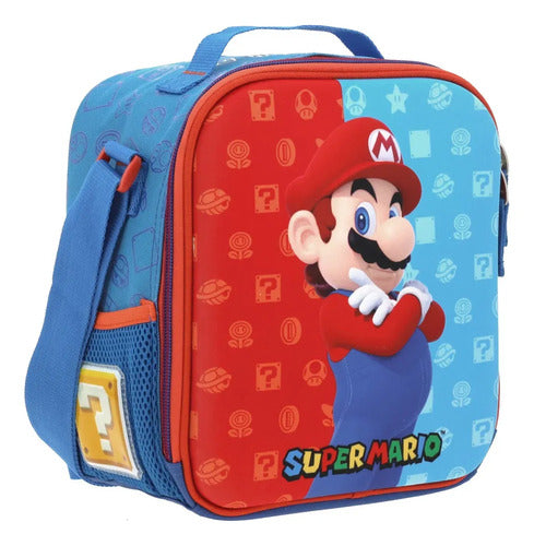 Lonchera Térmica Escolar Chenson  Mario Bros Dulp Bicolor Estampado