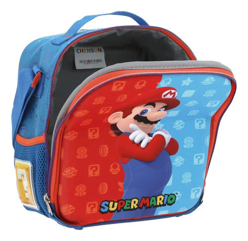 Lonchera Térmica Escolar Chenson  Mario Bros Dulp Bicolor Estampado